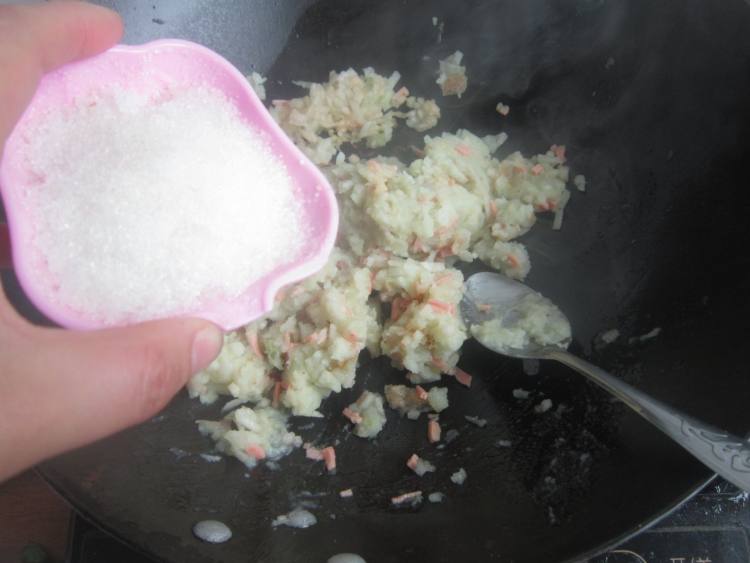 哈密瓜味道的土豆泥步骤9
