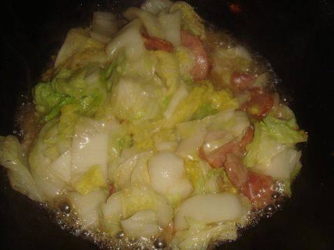 香肠炒茭菜步骤6