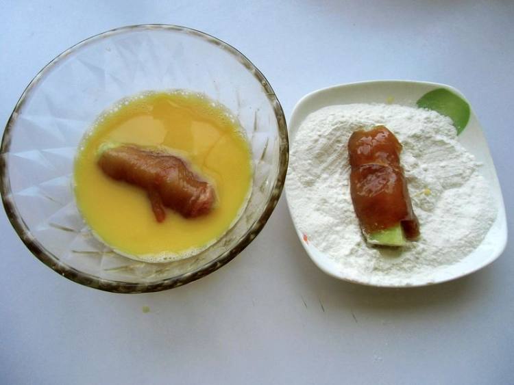 黄瓜鸡肉卷步骤6