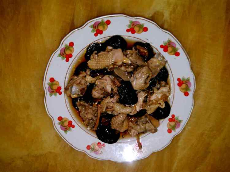香菇蒸鸡肉步骤7