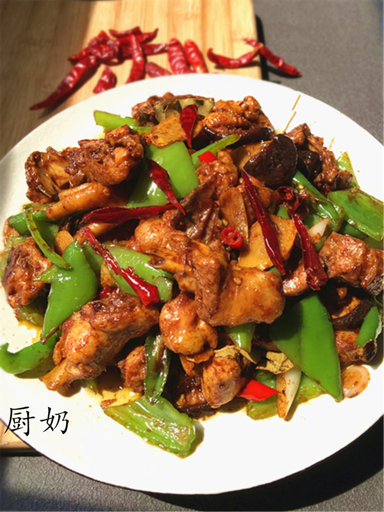 干锅香菇辣鸡步骤12