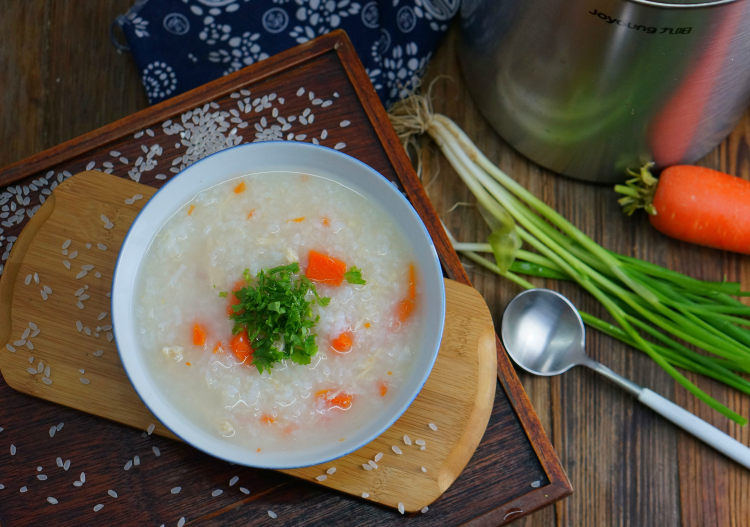 胡萝卜鸡肉粥豆浆机版步骤8