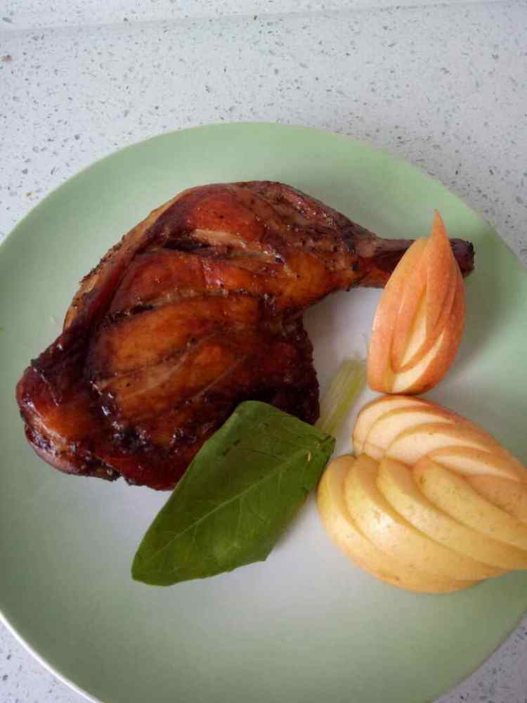 香烤大鸡腿步骤7