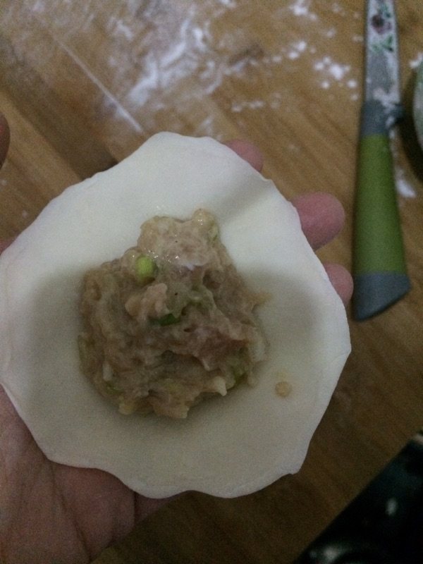 青椒鸡肉蒸饺步骤8