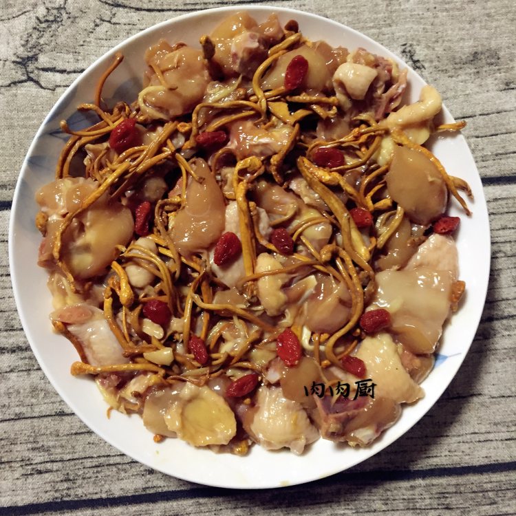 虫草花蒸鸡步骤8