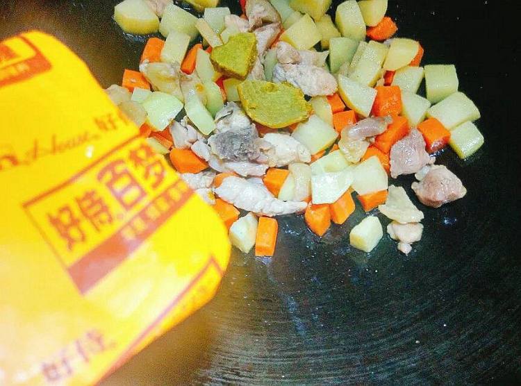 咖喱饭团之小雪人步骤5