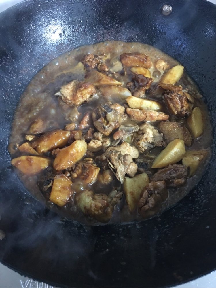 山药烧鸡块步骤8