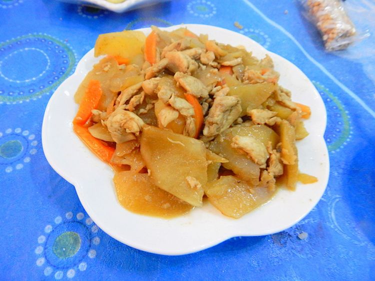 天山雪莲果炒鸡片步骤13