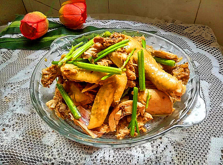 香芹炒鸡肉步骤8