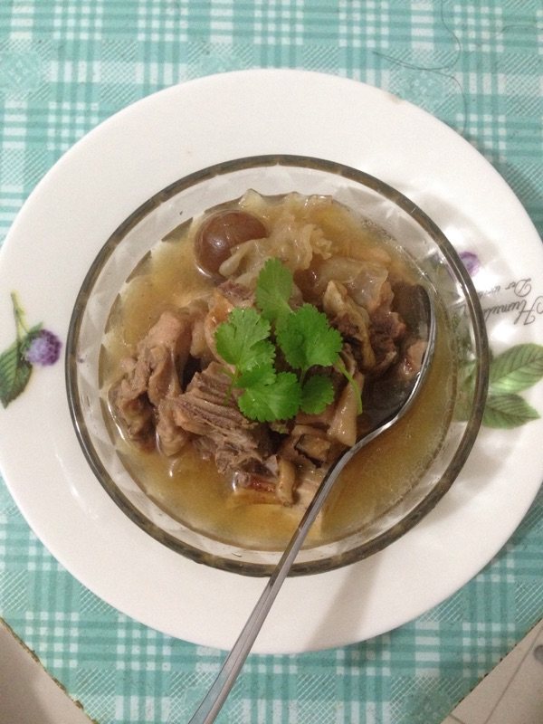 鱼胶鸡肉汤步骤7