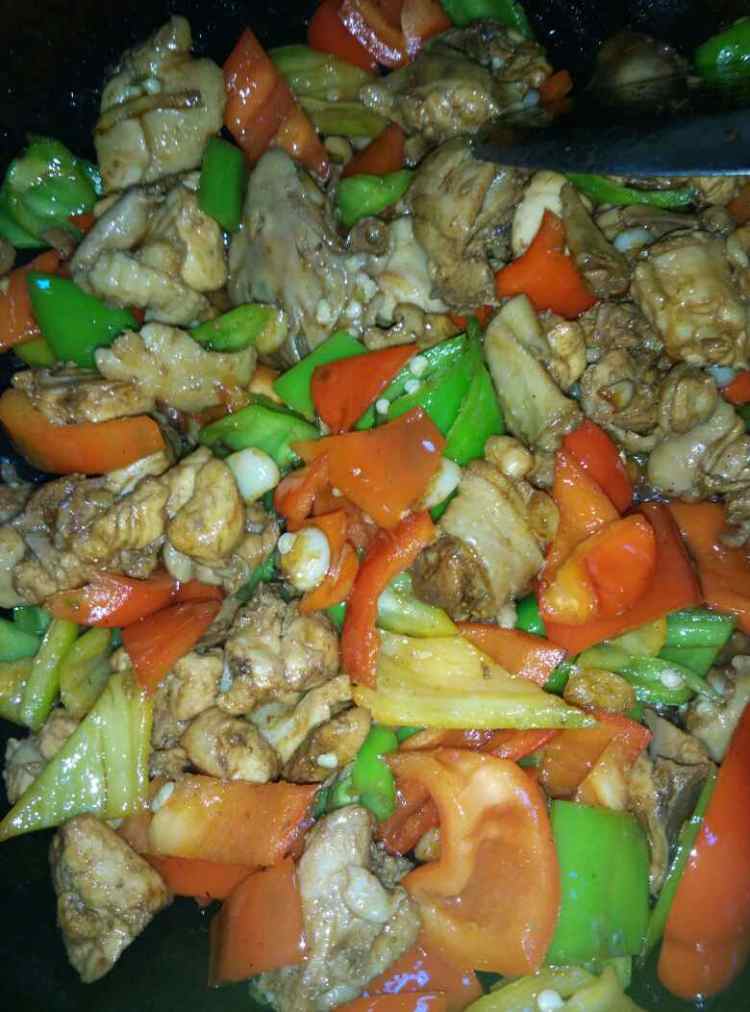 小炒鸡肉步骤9