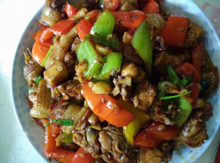 小炒鸡肉步骤12