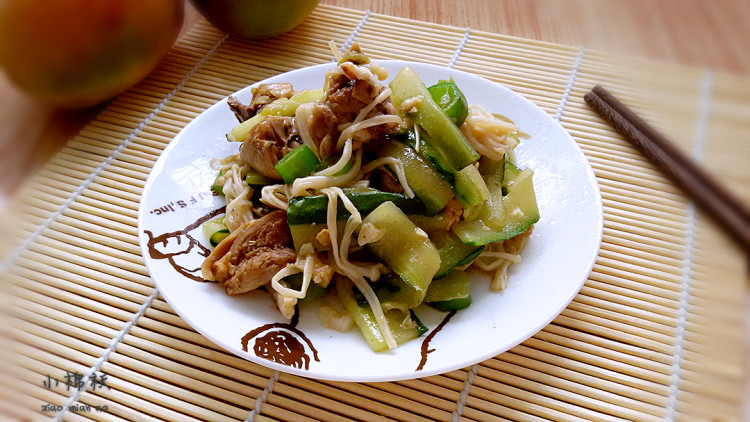 金针菇辣炒鸡步骤12