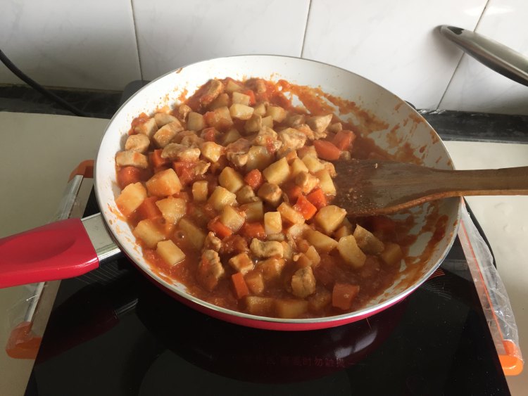 【手工美食】鸡丁时蔬步骤7