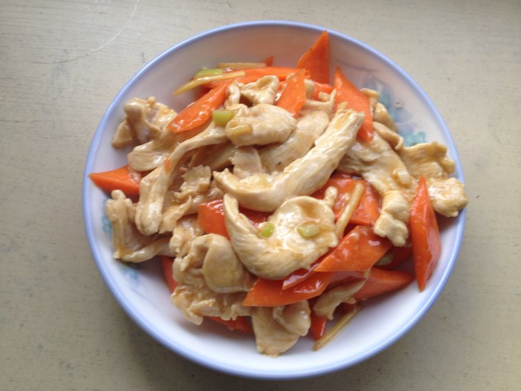 炒鸡肉片步骤9