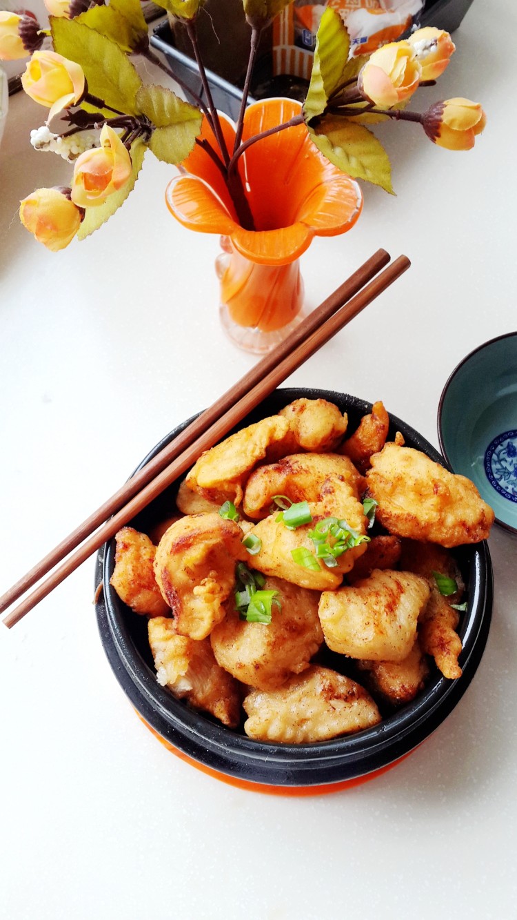 脆皮鸡肉块步骤5