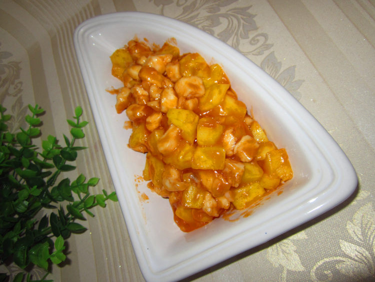 鸡丁菠萝步骤12