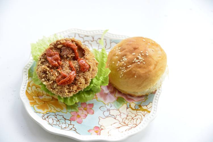 鸡肉虾排堡步骤14