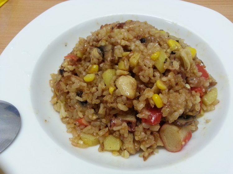 咖喱海鲜饭步骤10