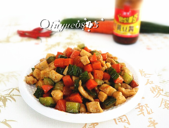 酱爆三丁步骤8