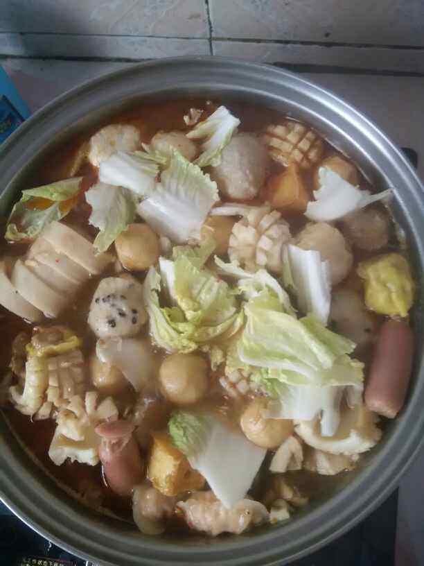 鸡肉丸子火锅步骤7