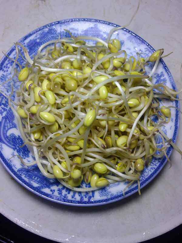 鸡肉炒黄豆芽步骤1