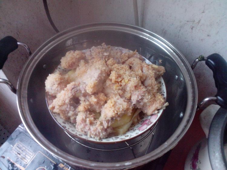 粉蒸鸡肉步骤12
