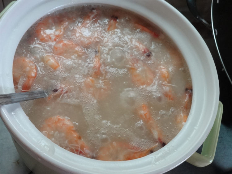 鲜虾鸡肉粥步骤10
