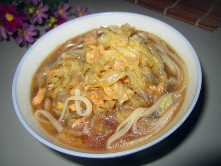 白菜鸡丁面步骤11