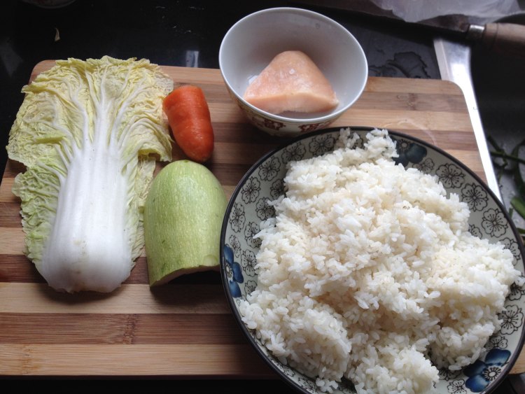 豆豉时蔬炒饭步骤1