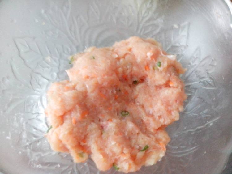 黑胡椒鸡肉丸步骤7
