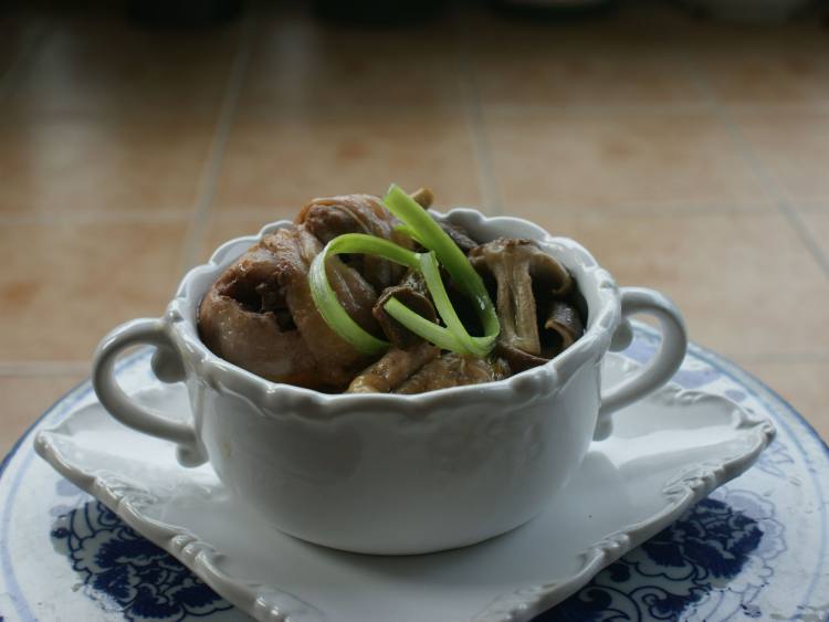 野菌蒸鸡步骤7
