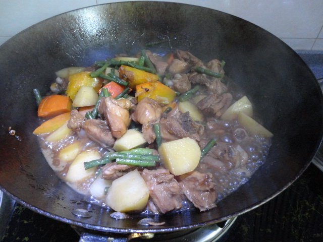 土豆南瓜炖鸡块步骤11
