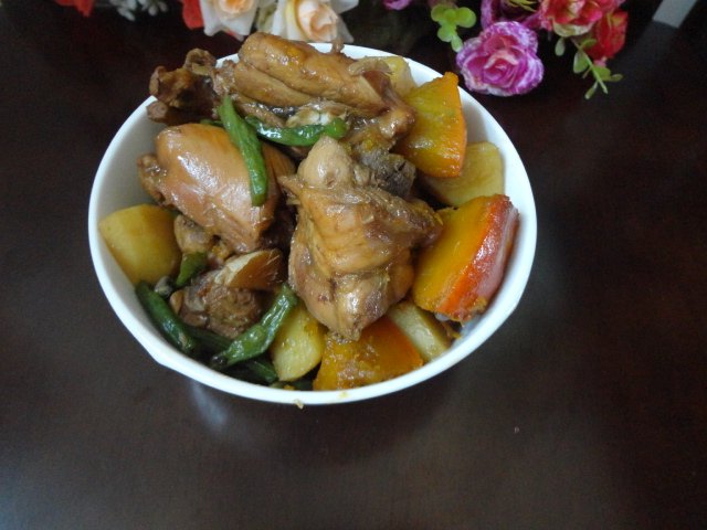 土豆南瓜炖鸡块步骤12