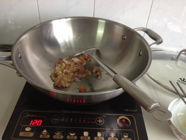 豆角鸡丝焖面步骤3