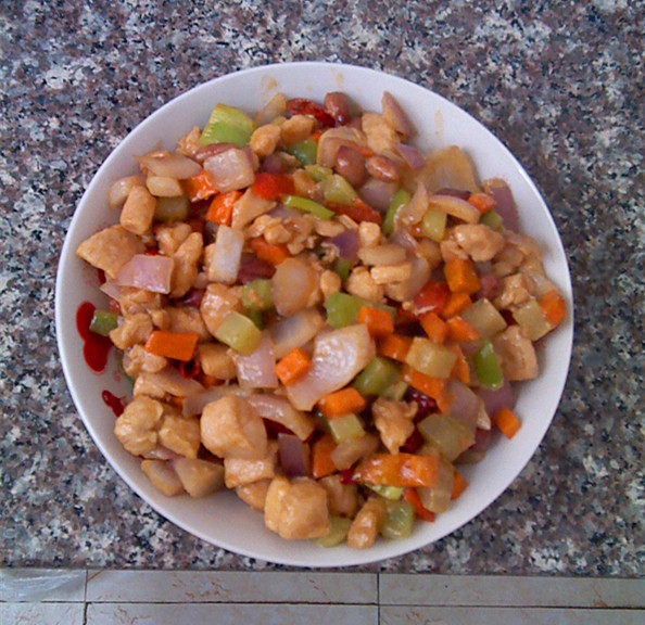 鸡肉炒时蔬步骤8