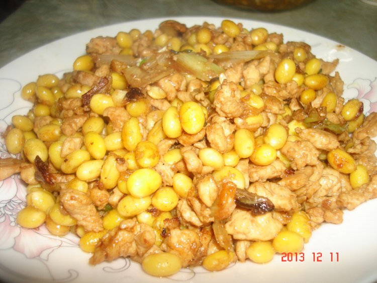 鸡肉炒黄豆步骤15