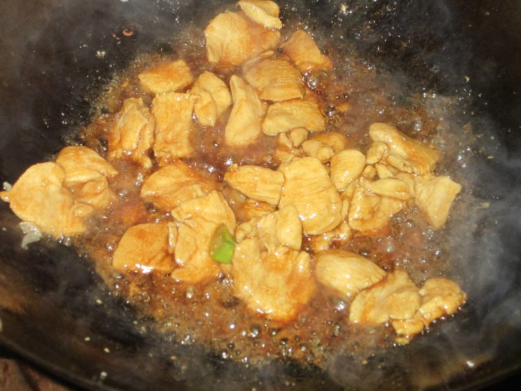 蚝油青菜鸡片步骤5