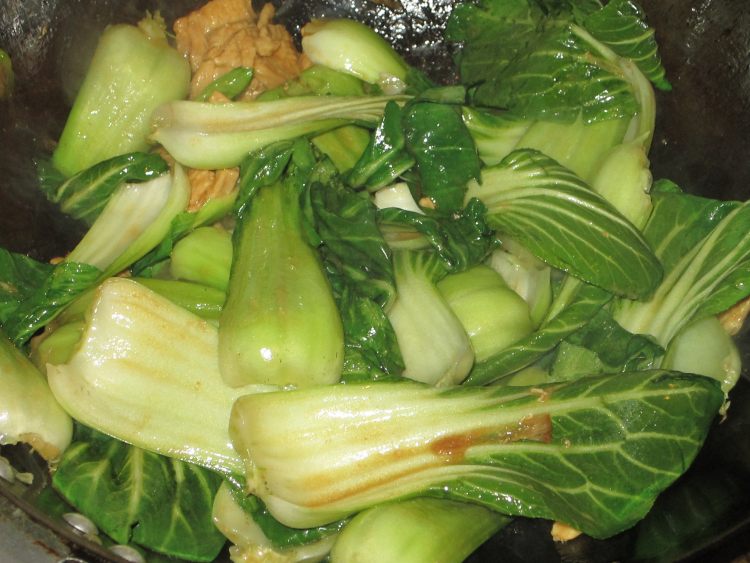 蚝油青菜鸡片步骤7