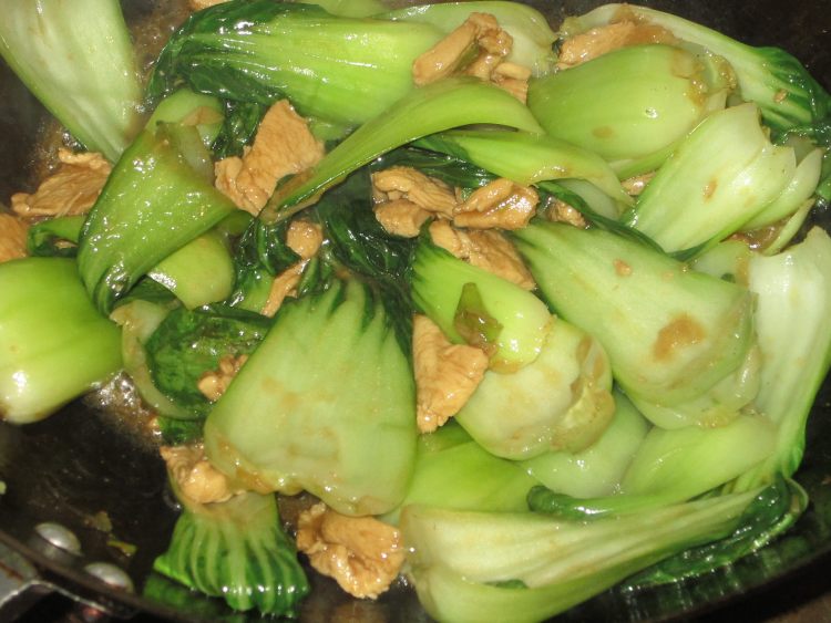 蚝油青菜鸡片步骤8