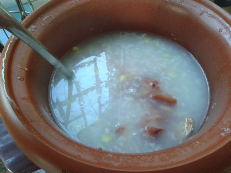 香菇鸡粥步骤6