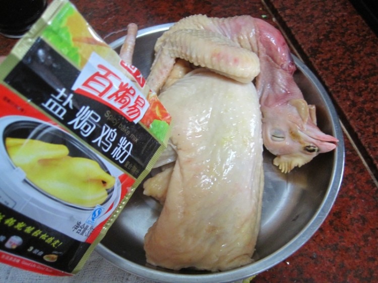 排骨酱焗鸡步骤2