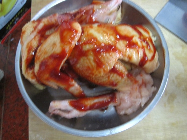 排骨酱焗鸡步骤3