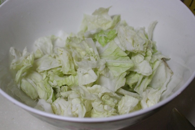 鸡丁大白菜步骤2
