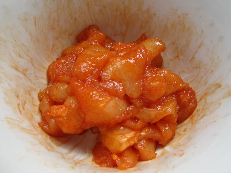 洋葱鸡肉串步骤4