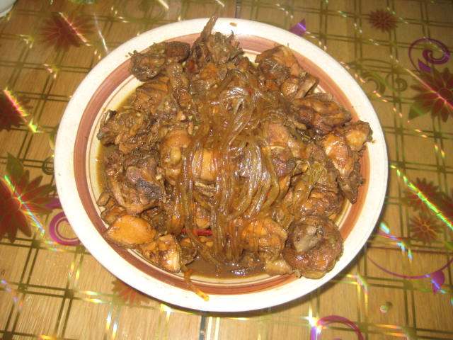 鸡肉炖粉条步骤8
