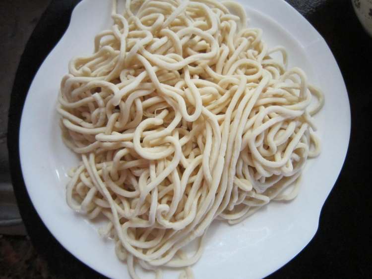鸡茸鲜菇面步骤3