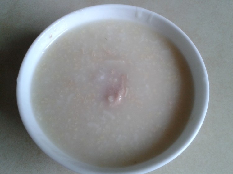 山药瘦肉双米粥步骤7