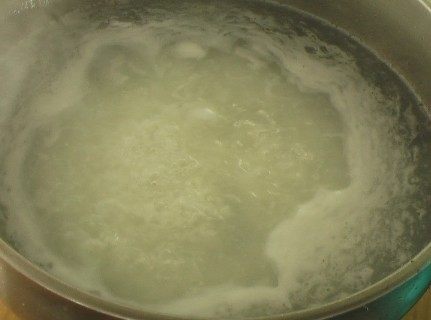 玉米青豆鸡丝粥步骤6