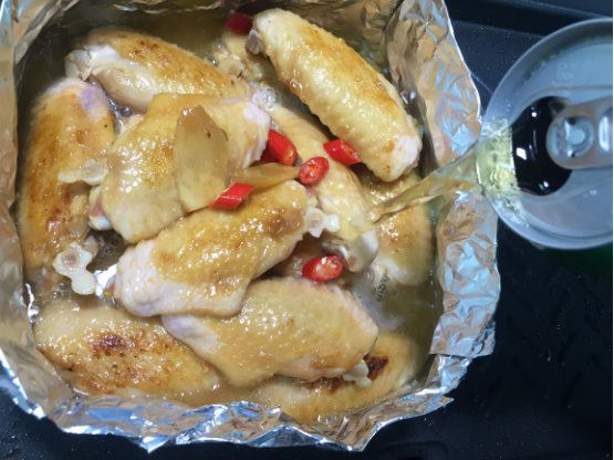 啤酒奇异果鸡翅步骤6